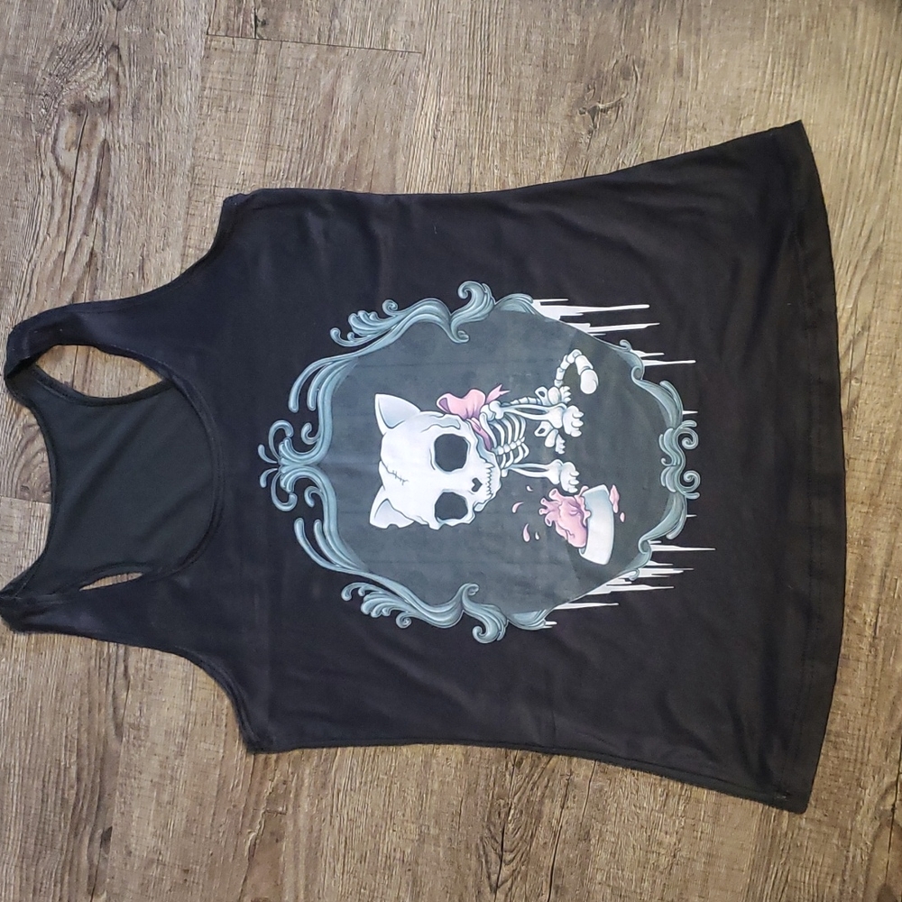 NWOT Skull Tank Top  sz XS